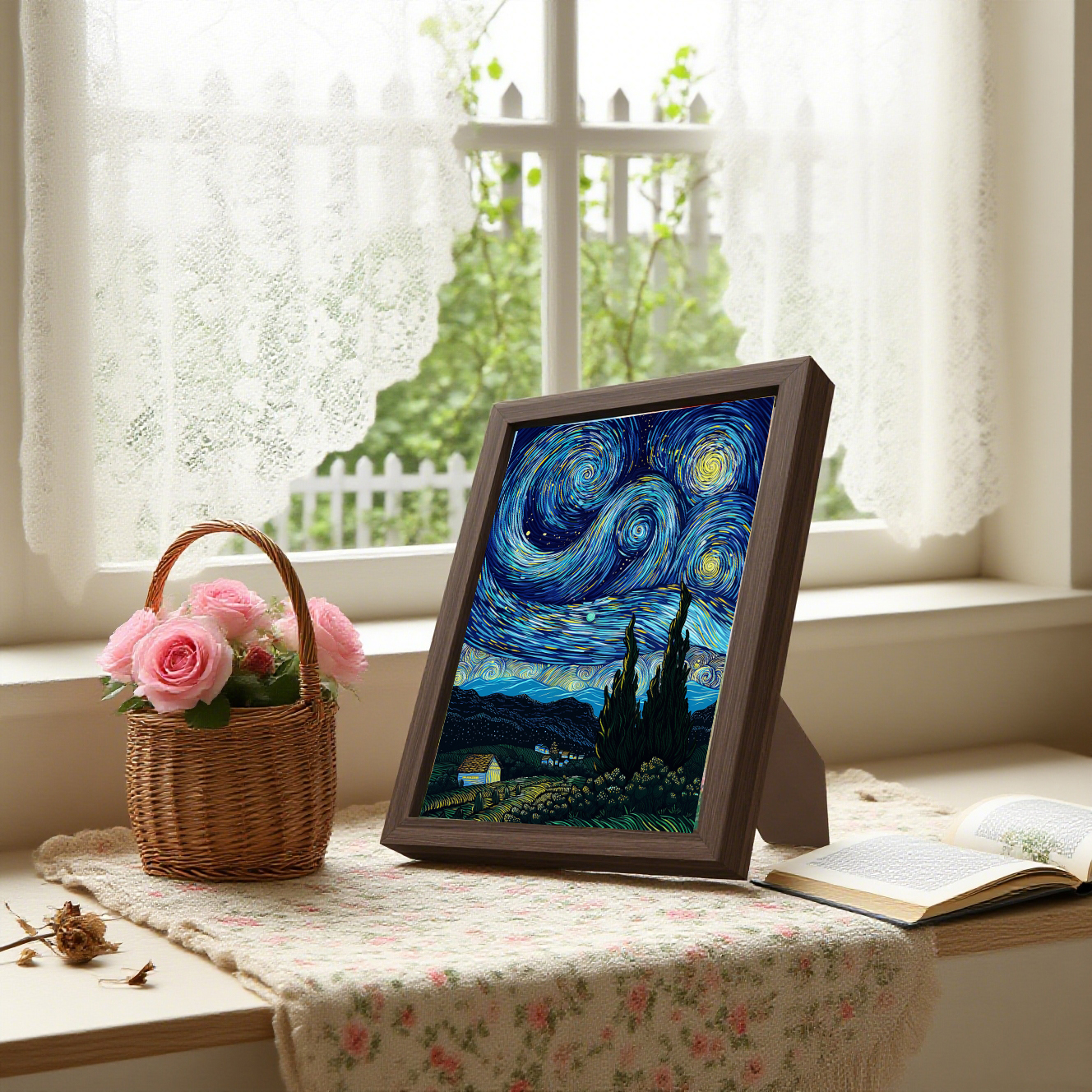Your Photos + Our Light-Up Mirror Frame = Instant Art That Glows