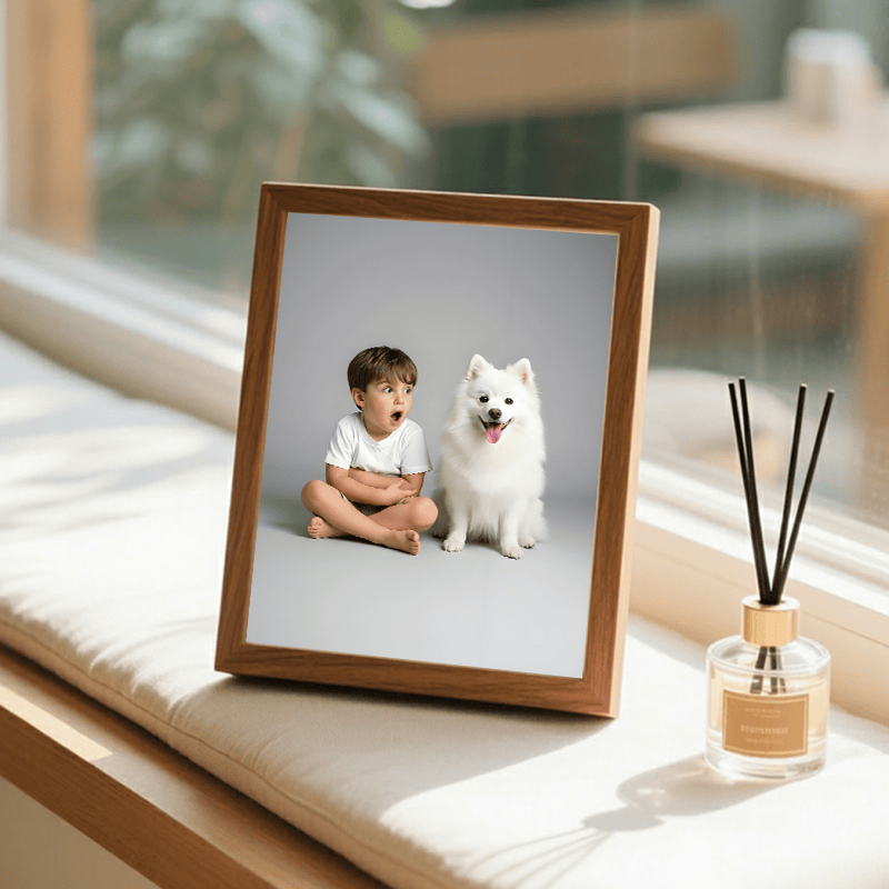  Spitz Dog 1-Add-Loved-one-to Photo, Customize LED Illuminated Paintings Light
